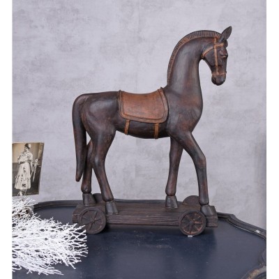 Statueta din rasini cu un cal CW211 foto