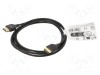 Cablu HDMI Goobay 2m negru, High Speed, HDMI 2.0, HDCP 2.2, 4K, HDR, 3D