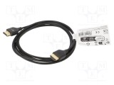 Cablu HDMI Goobay 2m negru, High Speed, HDMI 2.0, HDCP 2.2, 4K, HDR, 3D