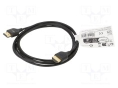 Cablu HDMI Goobay 2m negru, High Speed, HDMI 2.0, HDCP 2.2, 4K, HDR, 3D