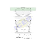 Set placute frana Icer 182129, parte montare : Punte Fata