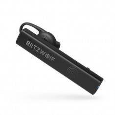 Casca bluetooth wireless BlitzWolf BW-BH1, Bluetooth 4.1, 80 mAh, IPX4, Negru foto