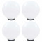Lampi glob cu LED, 4 buc., 30 cm, PMMA, sferic