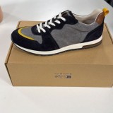 Pantofi sport bărbați Salsa Jeans &ndash; piele &icirc;ntoarsă + material textil, model navy/gri, originali