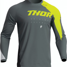 Tricou motocross/enduro Thor Sector Edge, culoare gri/verde, marime M Cod Produs: MX_NEW 29107140PE