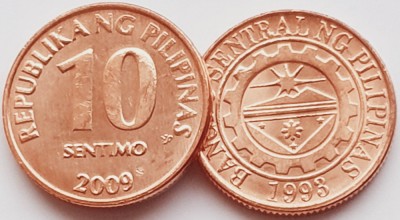 1590 Filipine 10 sentimo 2009 km 270 UNC foto