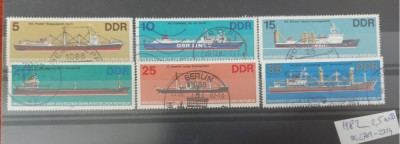 TS21 - Timbre serie DDR 1982 Mi 2709-14 foto