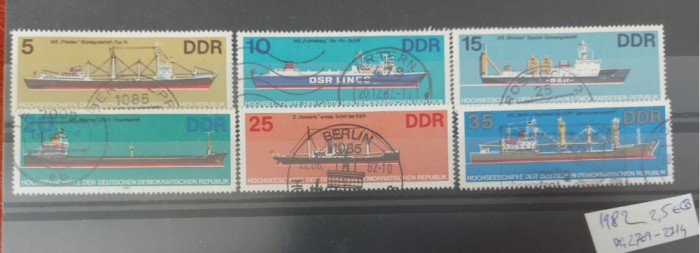 TS21 - Timbre serie DDR 1982 Mi 2709-14