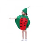 Costum fruct Pepene Rosu KidMania&reg;, rosu, pentru copii, marime universala 3 ani + Universala