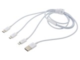 Cablu USB 2.0 High Speed 1m alb TPE