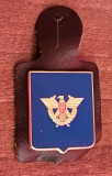 QW8 17 - Insigna - tematica militara - vultur pe laur - suport de piele, Europa