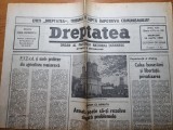 Dreptatea 14 martie 1990-art. interviu valeriu gabor primarul jud. mures