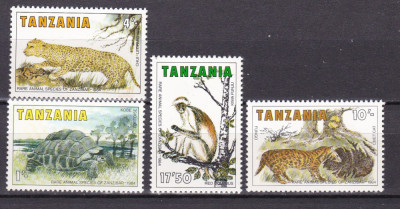 Tanzania 1984 fauna MI 258-261 MNH ww80 foto