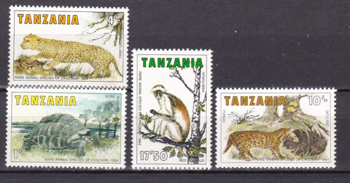 Tanzania 1984 fauna MI 258-261 MNH ww80