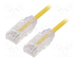 Cablaj patch PANDUIT TX6-28&trade;, U/UTP 6 litat Cu LSZH galben 1m 28AWG
