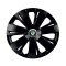 Set 4 capace roti Negre Cu Inel Cromat Energy R15 Compatibil Cu Skoda