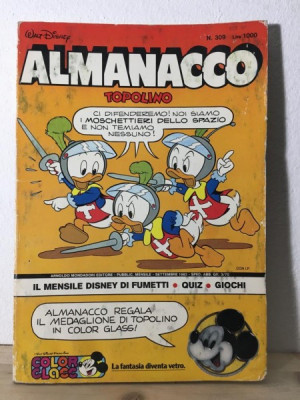 Walt Disney - Almanacco Topolino Nr. 309 Septembrie 1982 foto