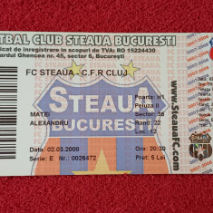 Bilet meci fotbal STEAUA BUCURESTI - CFR CLUJ (02.03.2008)