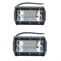 Set 2 x proiectoare auto 72W/proiector LED