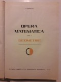 Opera matematica vol. I - D. Barbilian / R3P3F