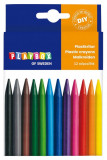 Set 12 creioane colorate cerate, PLAYBOX