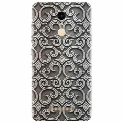 Husa silicon pentru Xiaomi Remdi Note 3, Baroque Silver Pattern foto