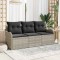 vidaXL Set de canapele pentru grădină 3 pcs Gri deschis Rattan poli 3354231