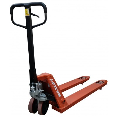 Transpalet manual MAXLIFT cu roti din Poliuretan, model TM25-R PU, capacitate de ridicare 2500kg foto