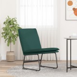 vidaXL Scaun de relaxare, verde &icirc;nchis, 52x75x76 cm, material textil 351316
