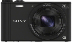Aparat foto digital Sony Cyber-Shot DSC-WX350, 18 MP, Black foto