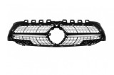Grila diamant cu crom/negru potrivita pentru Mercedes A class W177 2018-2022 Performance AutoTuning