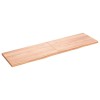 VidaXL Blat de masă maro 180x50x(2-4) cm, lemn masiv stejar tratat
