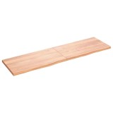 VidaXL Blat de masă maro 180x50x(2-4) cm, lemn masiv stejar tratat