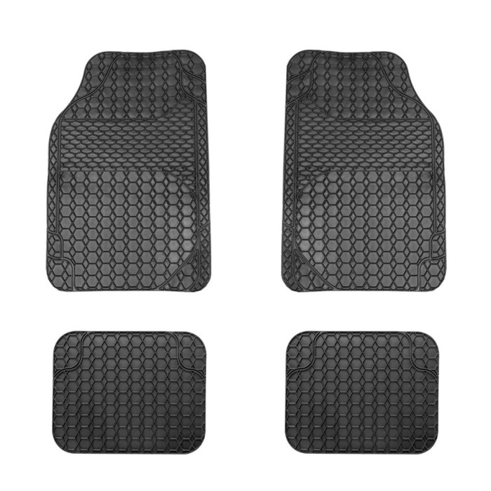 Covorase auto universale ajustabile Carguard &ndash; 68 x 44 cm / 44 x 34 cm PVC &ndash; negru Best CarHome