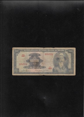 Rar! Brazilia 10000 10.000 cruzeiros 1966 seria076574 foto