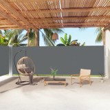 VidaXL Copertină laterală retractabilă, antracit, 200x1000 cm