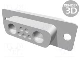 HARTING D-Sub speciali PIN: 7 mufă mamă pe cablu lipire 5A