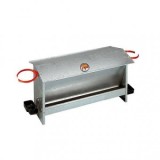 Hranitoare pasari, Novital Farmy, cu 2 posturi pentru apa, Zinc, 81x33cm