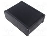 Carcasă aluminiu neagră HAMMOND 1455 cu panou ABS 165x120x51,5 mm