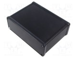Carcasă aluminiu neagră HAMMOND 1455 cu panou ABS 165x120x51,5 mm