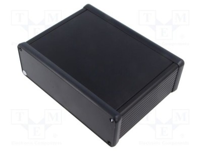 Carcasă aluminiu neagră HAMMOND 1455 cu panou ABS 165x120x51,5 mm foto