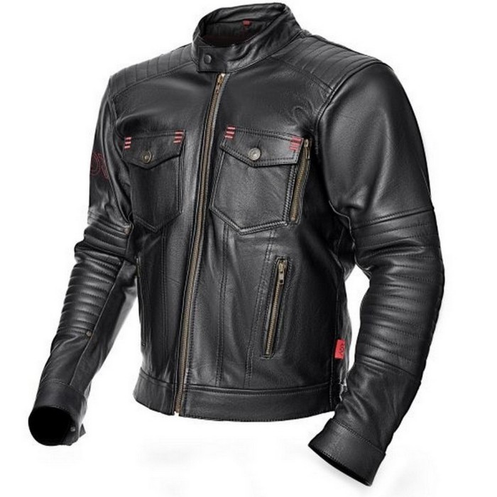 Geaca moto piele Adrenaline Boston, negru, marime 2XL