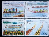 Laos 1997 bărci cu v&acirc;sle ,canotaj serie 4v nestampilat