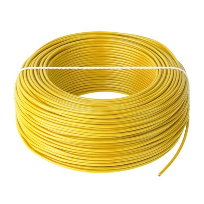 Cablu Conductor Cupru H05V-K 1X0.75, Rola 100 m, Galben Cablu Conductor Cupru H05V-K 1X0.75, Rola 100 m, Galben