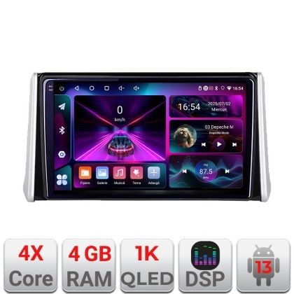 Navigatie Toyota RAV4 2018 4+64 InCell Display 1K Android Waze USBNavigatie Internet Youtube Radio V1 CarStore Technology