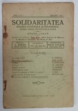SOLIDARITATEA , REVISTA CULTURALA SI PEDAGOGICA , PENTRU PREOTI , INVATATORI SI POPOR , , ANUL I , NR.1 , 1928