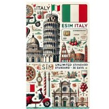 eSIM Italy, Unlimited Standard, 30 Days