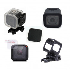 Set 5 accesorii pt Gopro Session 4 5, Carcasa , Rama , Husa , Folie , Capac