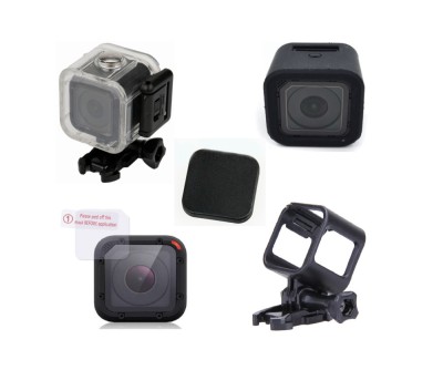 Set 5 accesorii pt Gopro Session 4 5, Carcasa , Rama , Husa , Folie , Capac foto