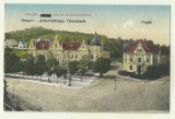 Cp Brasov : Administratia Financiara - Posta, circulata 1927, timbre, Fotografie